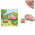 Рамка-вкладыш «Свинья и поросенок» ,3 элемента