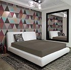 Простыня на резинке «Антрацит» (размер 90х200+20 см, бязь)