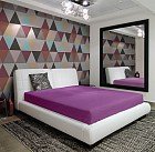 Простыня на резинке «Орхидея» (размер 90х200+20 см, бязь)