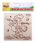Выжигание-раскраска по дереву «Петушок»