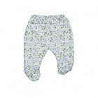 Ползунки на резинке, принт зеленый