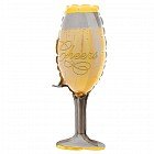 Шар фольгированный для палочки «Бокал шампанского», 12"