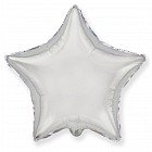 Шар фольга «Звезда», 32" Металл (серебро б/рис)