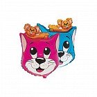 Шар фольга «Том и Джери», 27" (синий)