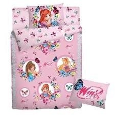 Детский комплект постельного белья «Winx. Бабочки» (1,5-спальный, поплин, 1 наволочка 50х70) | Smile WINX | НордТекс