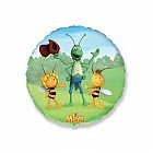 Шар фольга Круг «Пчелка Майя и друзья», 18"