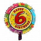 Шар фольга Круг HB «6», 18"