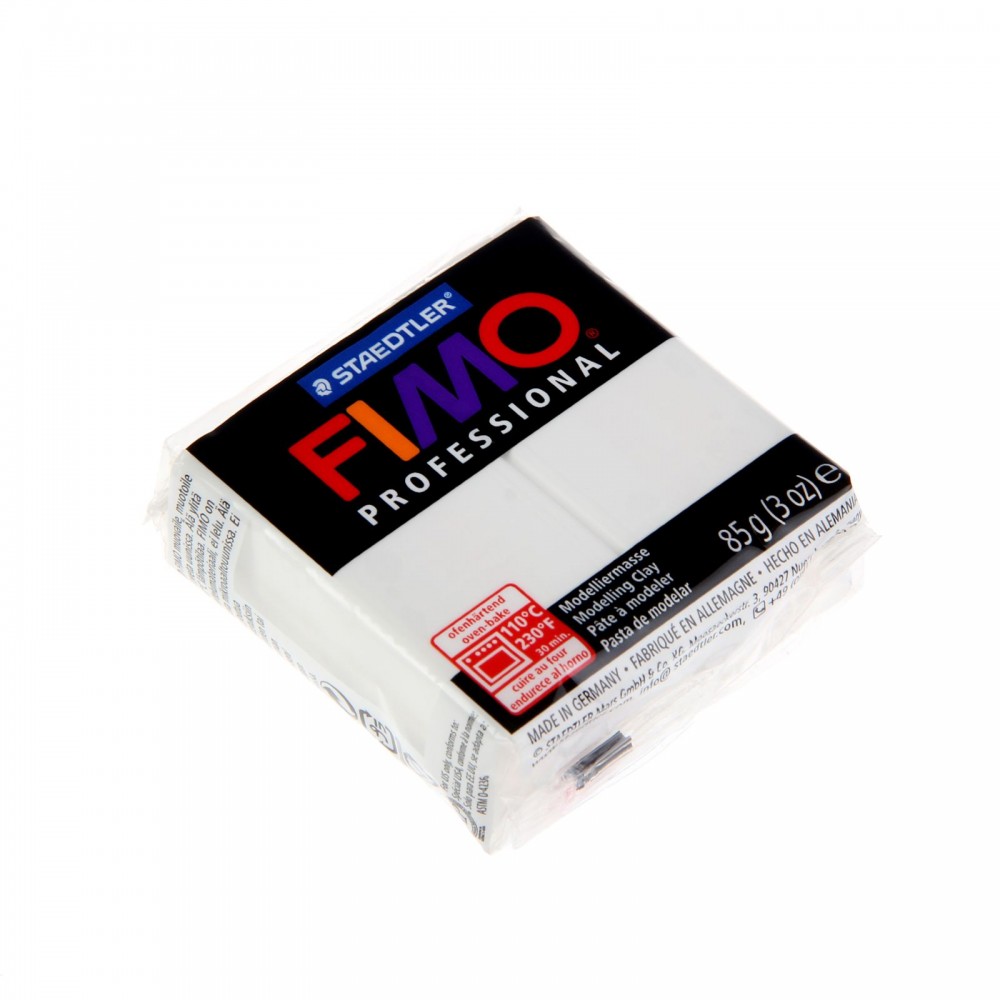 Полимерная глина, белая | Professional | FIMO