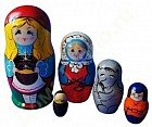 Матрешка «Красная шапочка» 5 персонажей