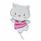 Шар фольга «Котенок», 12" (белый)