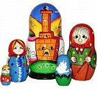 Матрешка «Гуси-лебеди» 5 персонажей