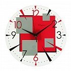 Часы настенные «Красный квадрат»