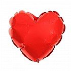 Шар фольга «Сердце», 9" Металл (красный б/рис)