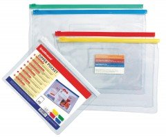 Пакет А5 на гибкой молнии «PVC Zip Pocket»