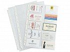 Перфофайл для визитных карт «Crystal Clear», 10 штук