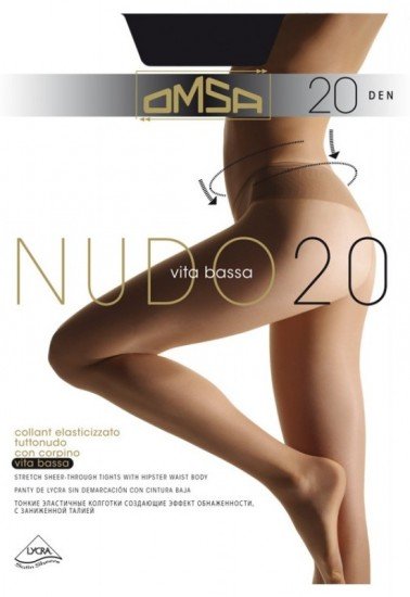 Колготки с заниженной талией «Nudo 20»