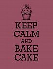 Книга для записи рецептов "KEEP CALM and BAKE CAKE"