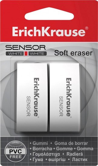 Набор ластиков «SENSOR White», 2 штуки