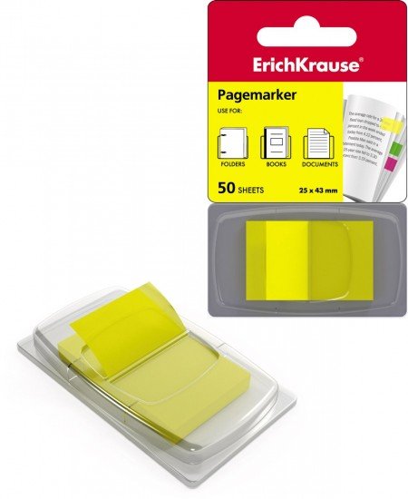 Пластиковые флажки с клеевым краем «ErichKrause»