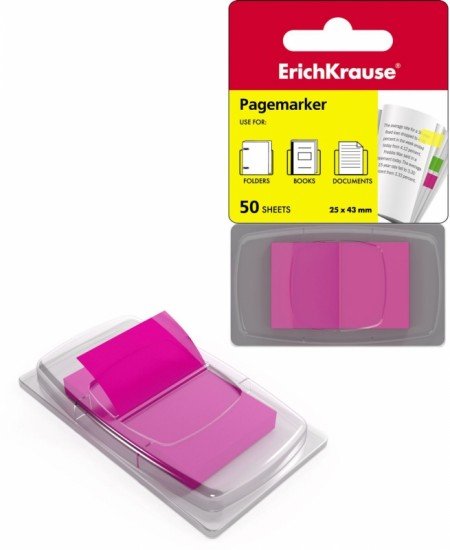 Пластиковые флажки с клеевым краем «ErichKrause»