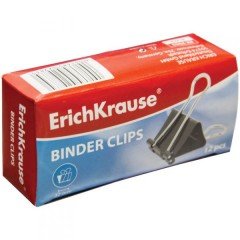 Зажим для бумаг «ErichKrause», 32 мм, 12 штук