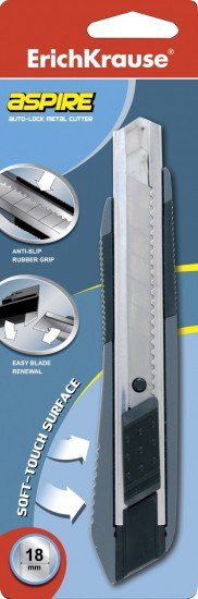 Нож канцелярский металлический «Aspire», 18 мм