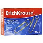 Скрепки омедненные «ErichKrause», 100 штук, 28 мм