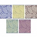 Тетрадь «Листья папоротника (орнамент)», А5, 96 листов, в ассортименте