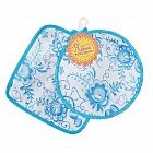 Комплект кухонный «Гжель» (прихватка 17х17 - 2 шт.)