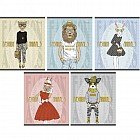 Тетрадь общая «Мода и стиль (Fashion animals)», А5, 48 листов, в ассортименте