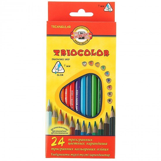 Карандаши «TRIOCOLOR», 24 цвета
