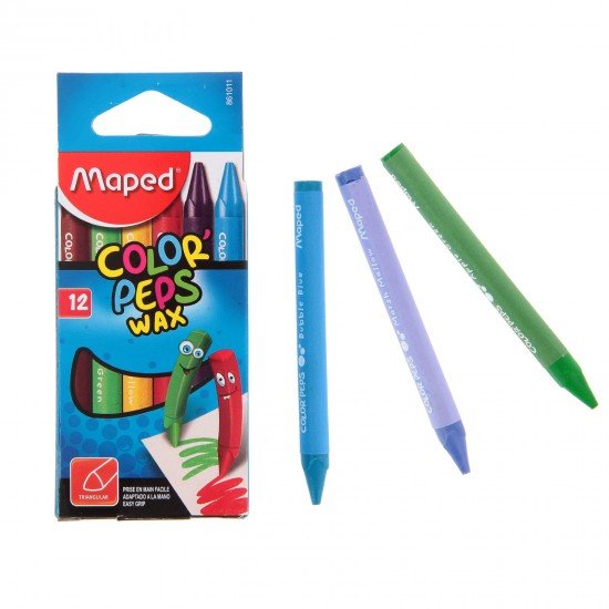 Восковые мелки 12 цветов «Color'peps wax»
