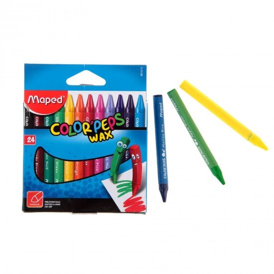 Восковые мелки 24 цвета «Color'Peps Wax»