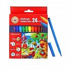 Фломастеры трехгранные «Утята», 24 цвета