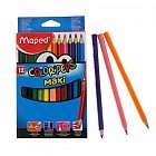 Карандаши утолщенные «Color Peps Maxi», 12 цветов, трехгранные