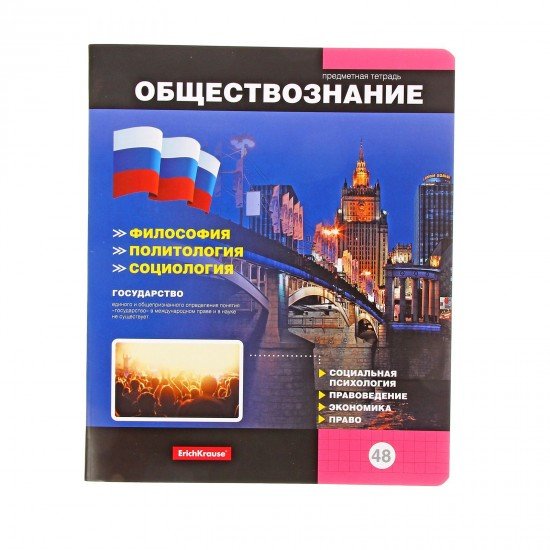 Тетрадь предметная Online Journals-2 «Обществознание», 48 листов, клеткаклетка "Обществознание", EK 38934