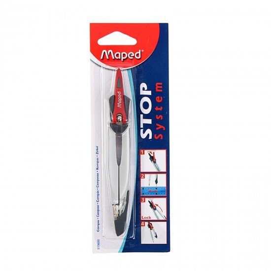 Циркуль металлический «Maped Stop System», 13,5 см