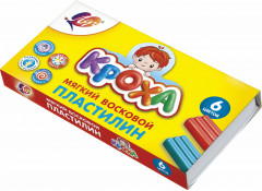 Пластилин мягкий «Кроха», 6 цветов