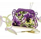 Набор для вышивки «Игольница - сумочка. Анютины глазки»