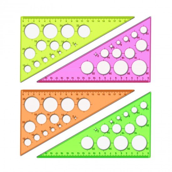 Треугольник с окружностями «NEON Cristal», 19 см, 30°