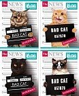 Тетрадь «Bad Cat», 48 листов, клетка, в ассортименте