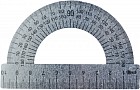 Транспортир металлический 10 см