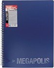 Папка на спирали «Megapolis», 40 прозрачных карманов, синий