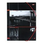 Папка на резинке А4 «CityLife», с клапанами, картон
