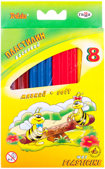 Пластилин восковой (со стеком)