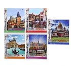 Тетрадь «Знаменитые городам», 36 листов, клетка, в ассортименте