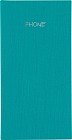 Телефонно-адресная книга «Kashmir», 80x155 мм, бирюзовый