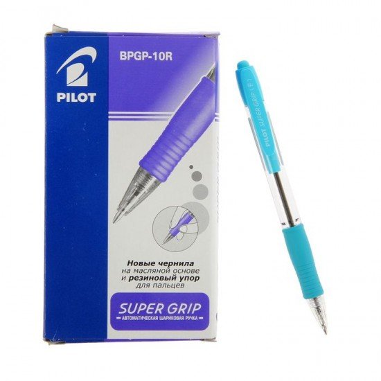 Ручка шариковая автомататическая «Pilot Super Grip», 0,7 мм