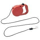 Рулетка с тросом, 8 м, красный