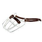 Намордник металический №4 для немецкой овчарки, обхват морды 40,8 см, длина по носу 10 см